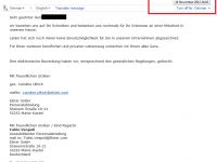 Zeitnahe Antwort auf meine Bewerbung