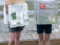 Menschliche Papp-Roboter