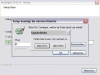 Fehlermeldung