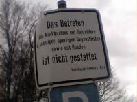sperrige Hunde verboten