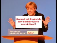 Angela Merkel und die Schulden